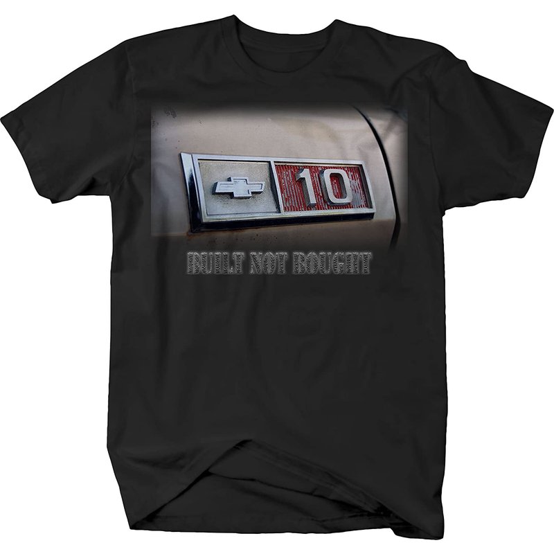 T-shirt Vintage Camion Hotrod C10 Built Not Bought pour Hommes — T-shirts pour hommes