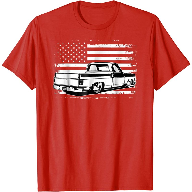 T-shirt C10 Truck USA Slammed C10 Nation pour hommes — T-shirts pour hommes