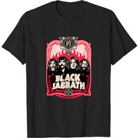 Black Sabbath Official Red Flames T-Shirt for Men — Mens T Shirts