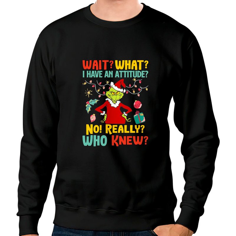 Grinch Christmas Sweatshirt for Unisex by Printerval — Mens Hoodies