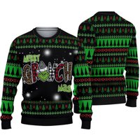 Merry Funny Character Mas Woolen Ugly Christmas 3D Sweater