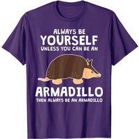 T-shirt Cute Armadillo pour hommes - Noir Animal Outfit — T-shirts pour hommes