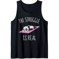 Chibi Panda Tank Top for Men - The Struggle Is Real