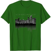 Little Chicago T-Shirt Chicago City Skyline Night Lights
