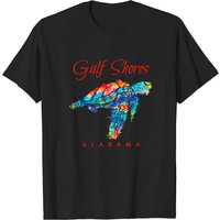 Gulf Shores Alabama Watercolor Sea Turtle T-Shirt for Men