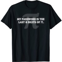 T-Shirt Humoristique "Mon Mot de Passe est Pi" pour Hommes — T-shirts pour hommes
