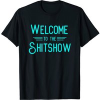 T-shirt Welcome To The Shitshow pour hommes en couleurs bleues