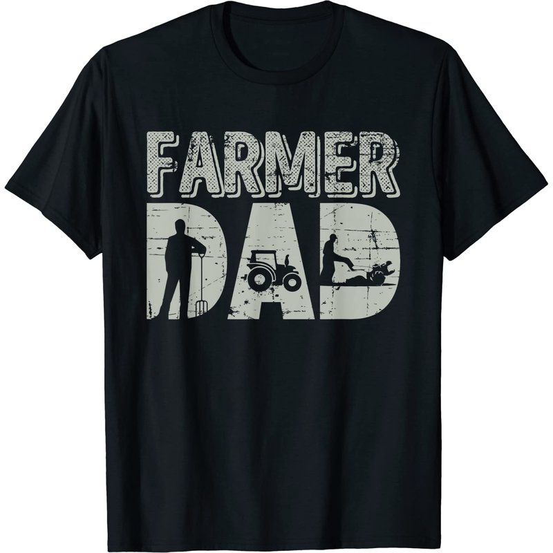 T-shirt Farmer Gif pour hommes - Cadeau de la fête des pères avec design de tracteur — T-shirts pour hommes