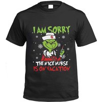 Grinch Je suis désolé, l'infirmière sympa est en vacances T-shirt de Noël — T-shirts pour hommes