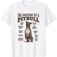 T-shirt Anatomy Of A Pitbull pour les amateurs de chiens — T-shirts pour hommes