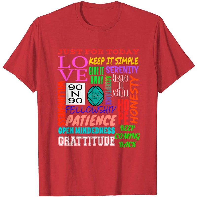 Spiritual Principles Narcotics Anonymous Gift T-Shirts for Men — Mens T Shirts