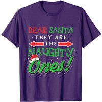 T-shirt de Noël Dear Santa They Are The Naughty Ones pour hommes — T-shirts pour hommes