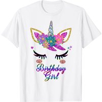 Rainbow Unicorn Birthday T-Shirt for Men