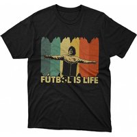 T-Shirt Futbol Is Life pour Hommes en Noir — T-shirts pour hommes