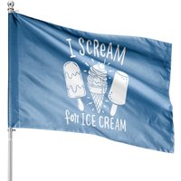 Ice Cream House Flag - Double-Sided Outdoor Flag — Decorative Flags