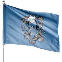 Octopus Chef Restaurant Joke Kitchen Staff Graphic House Flag — Decorative Flags