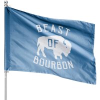 Beast Of Bourbon Bison Buffalo Party House Flag — Decorative Flags
