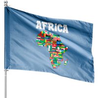 Drapeau Afrique - Impression Recto Verso pour Usage Extérieur — Drapeaux décoratifs