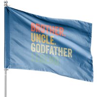 Drapeau de Maison Uncle Godfather pour Cadeaux de Noël de Godchild — Drapeaux décoratifs