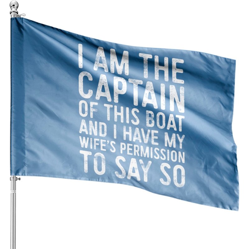 Je Suis Le Capitaine De Ce Drapeau de Maison — Drapeaux décoratifs