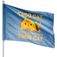 Tacocat House Flag for Cinco De Mayo