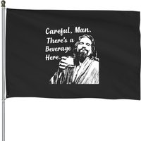 Drapeau Big Lebowski avec citation de film vintage — Drapeaux décoratifs