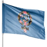 Drapeau de Maison avec Symbole Féministe et Poing Résistant — Drapeaux décoratifs