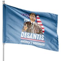 Drapeau de maison Ron Desantis Florida US — Drapeaux décoratifs
