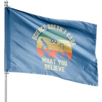 Drapeau de Maison Science Doesn't Care What You Believe