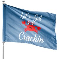 Drapeau d'été Crab House - Drapeau extérieur double face