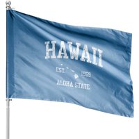 Drapeau de Maison Hawaii Design Sportif Vintage pour Usage Extérieur