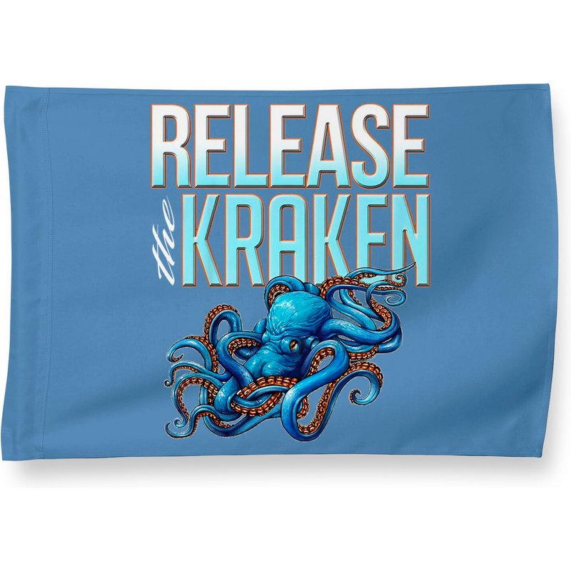 Release The Kraken Great Octopus Monster House Flag — Decorative Flags