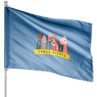 Drapeau des droits de l'homme - Impression double face