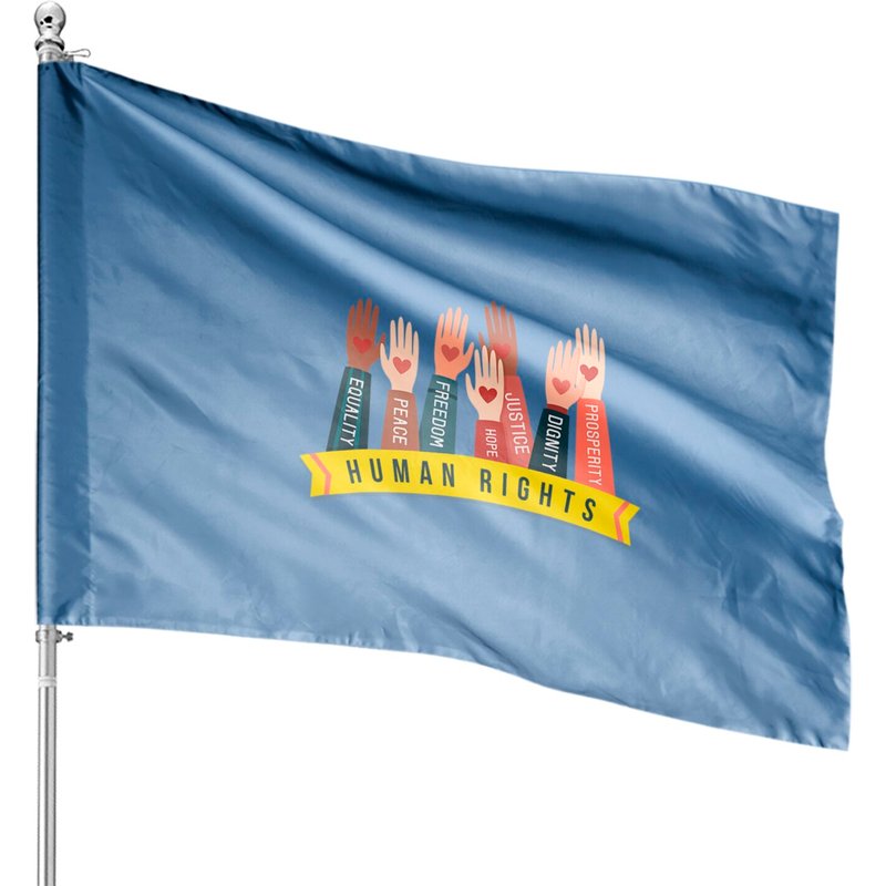Drapeau des droits de l'homme - Impression double face — Drapeaux décoratifs