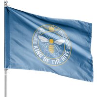 King Of The Hive Beekeeper Bee Lover Honey House Flag — Decorative Flags