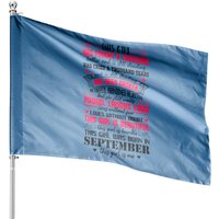 Drapeau de Maison Cette Fille A Mené Mille Batailles Septembre