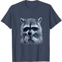 Raccoon T-Shirt for Men in Black — Mens T Shirts