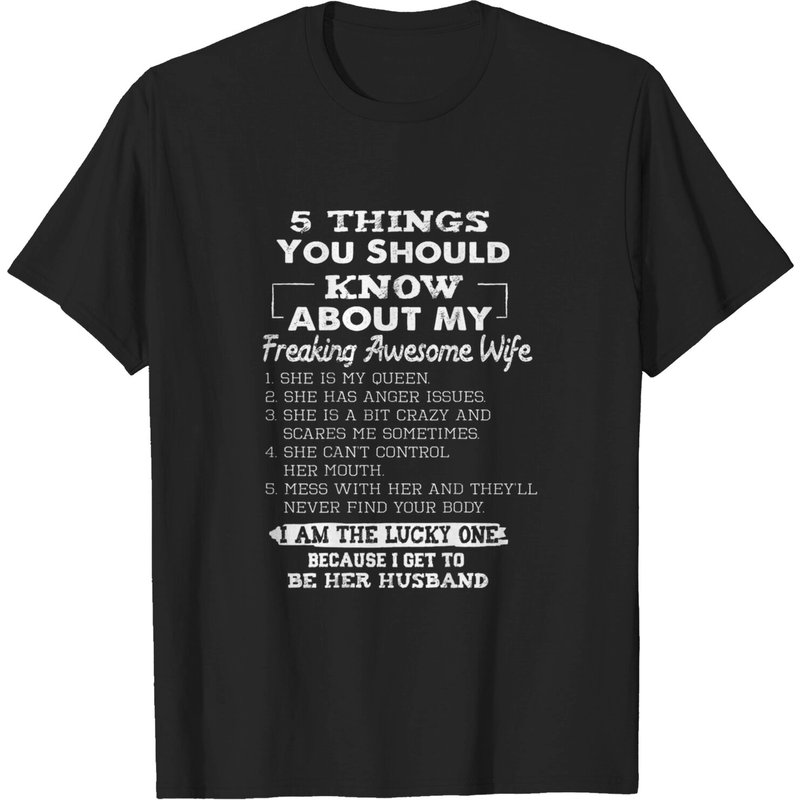 5 choses à savoir sur ma femme T-shirt pour hommes — T-shirts pour hommes