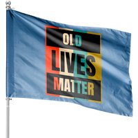 Drapeau de maison Old Lives Matter pour citoyens âgés — Drapeaux décoratifs