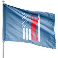 Flag Golfer Vintage Golfing House Flag — Decorative Flags