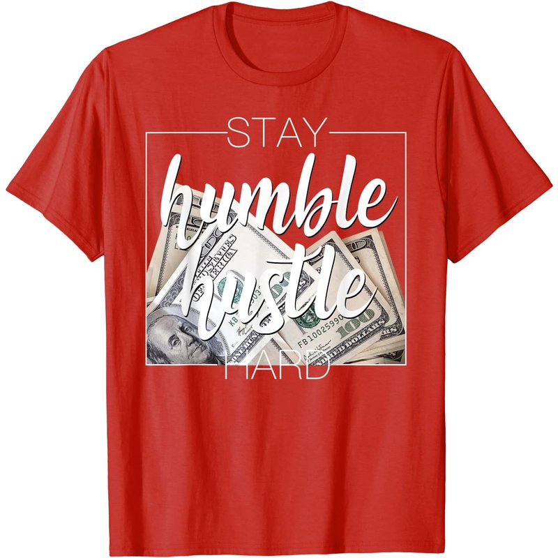T-shirt Stay Humble Hustle Hard Hip Hop pour hommes — T-shirts pour hommes