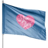 Drapeau de Maison Adulte I Love Lucy Lucille Ball Logo Roses Roses