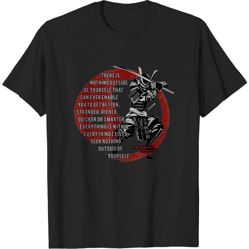 T-shirt Demon Samurai Miyamoto Musashi Samurai, Ronin pour hommes — T-shirts pour hommes