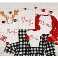 Merry Christmas Matching Family T-Shirt for Men