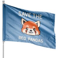 Red Panda House Flag for Outdoor Use — Decorative Flags
