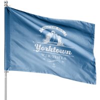 Yorktown Va Sailboat House Flag Vintage Nautical Flag — Decorative Flags