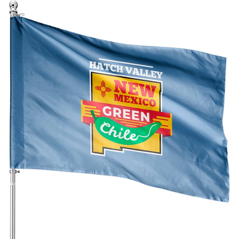 Drapeau de Maison Piment Vert Hatch Chili du Nouveau-Mexique