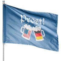 Drapeau de maison Oktoberfest 2021 American German Flag Beer Prost — Drapeaux décoratifs