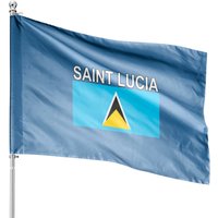 Saint Lucia National House Flag - Double-Sided Print