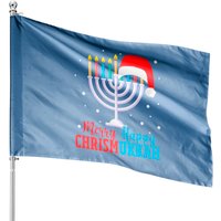 Drapeau de Maison Juif Chrismukkah de Noël Hanoukka — Drapeaux décoratifs